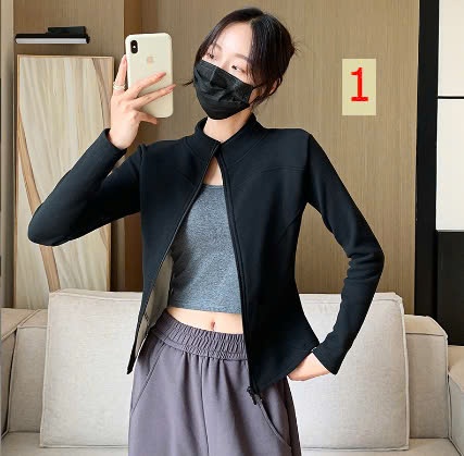 24HA1610.04 - ÁO NỈ CỔ ĐỨNG CHO NỮ
