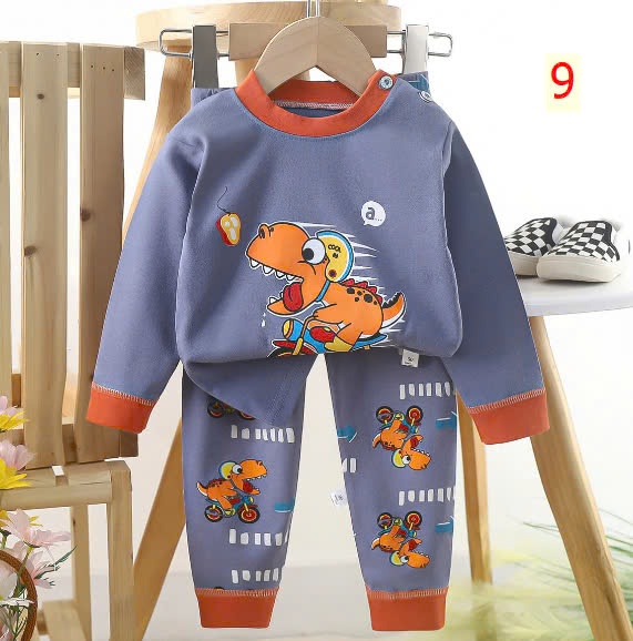 24HA1510.24 - SET 2 BỘ COTTON MẶC NHÀ CHO BÉ