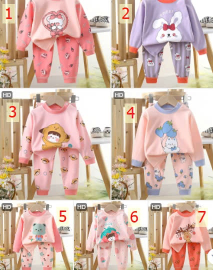 24HA1510.24 - SET 2 BỘ COTTON MẶC NHÀ CHO BÉ