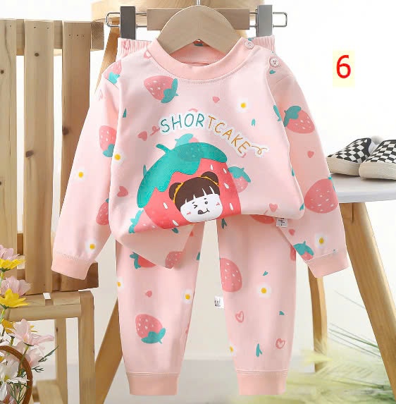 24HA1510.24 - SET 2 BỘ COTTON MẶC NHÀ CHO BÉ