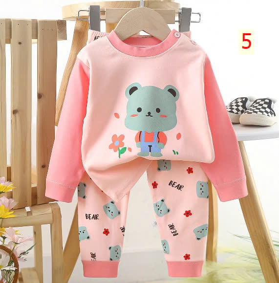 24HA1510.24 - SET 2 BỘ COTTON MẶC NHÀ CHO BÉ