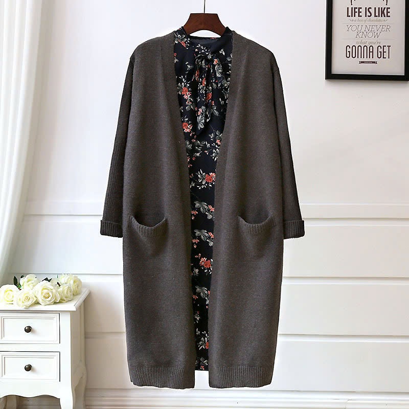 24HA1610.28 - CARDIGAN LEN DÁNG DÀI NỮ