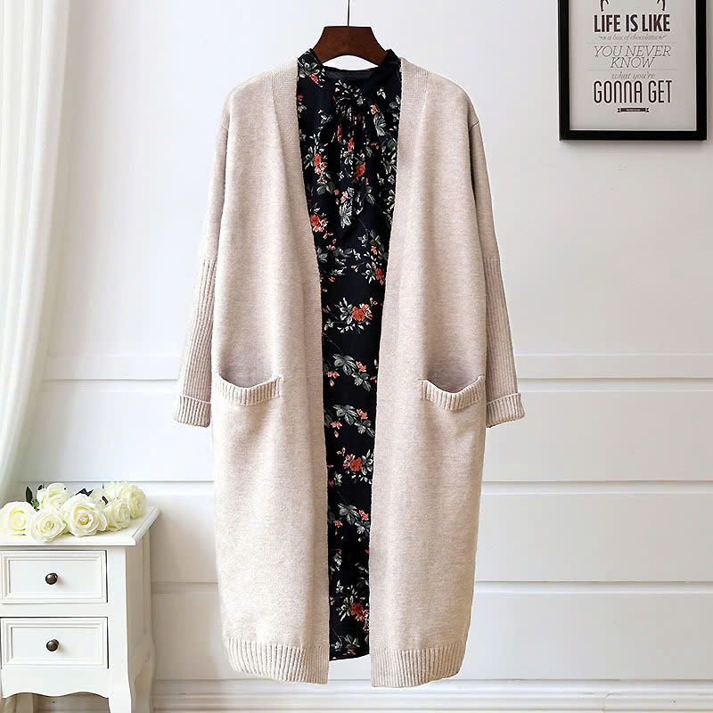 24HA1610.28 - CARDIGAN LEN DÁNG DÀI NỮ