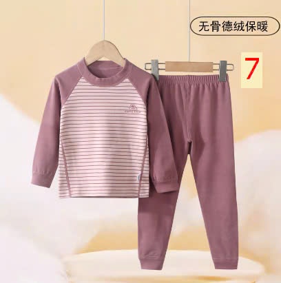 24HA1610.31 - BỘ NỈ KẺ THU ĐÔNG TRẺ EM