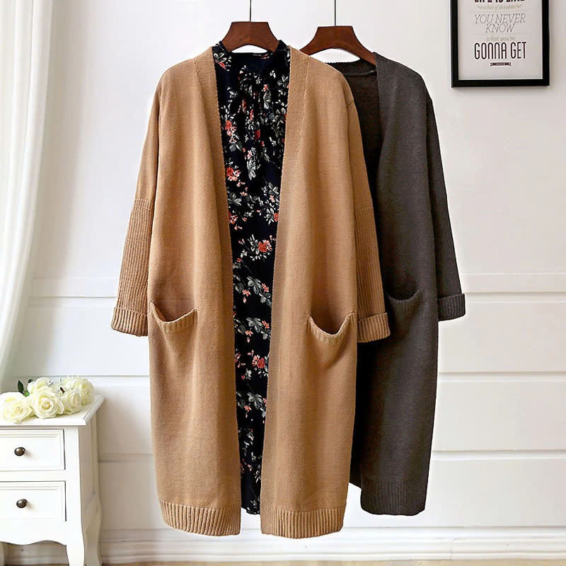 24HA1610.28 - CARDIGAN LEN DÁNG DÀI NỮ