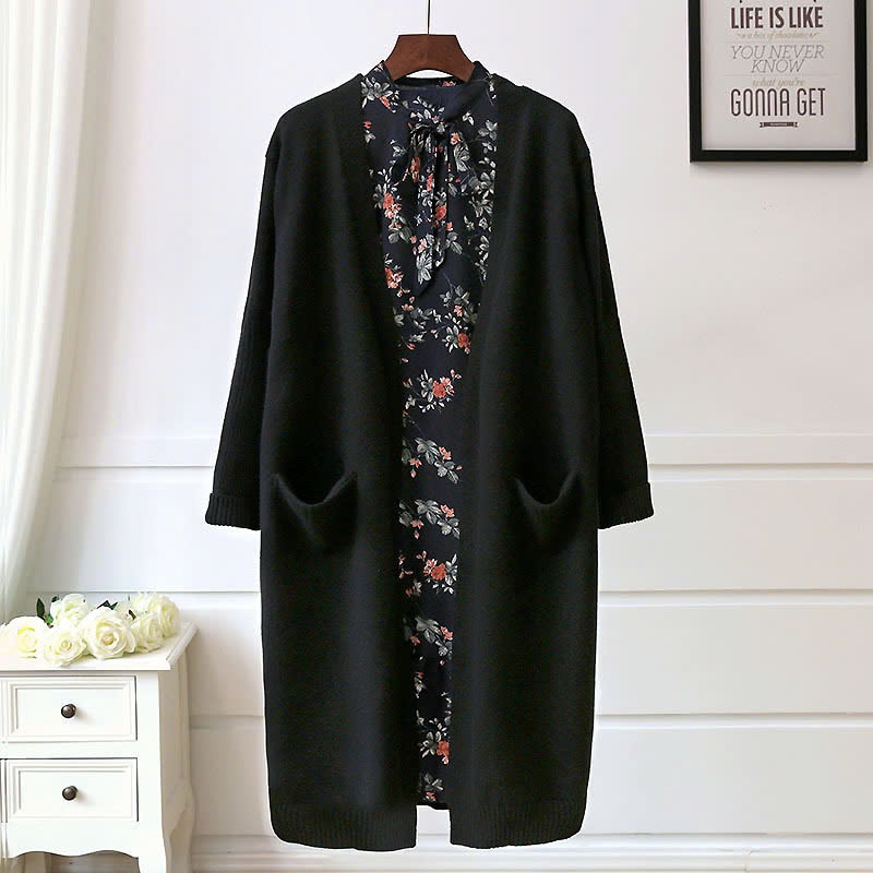 24HA1610.28 - CARDIGAN LEN DÁNG DÀI NỮ