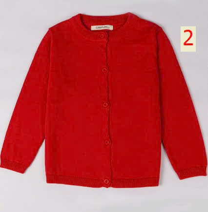 24HA1710.01 - ÁO CARDIGAN HÃNG CAMPURE BÉ GÁI