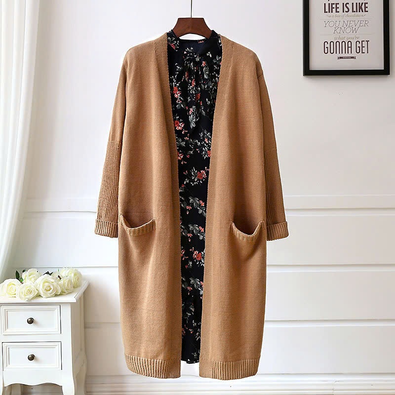 24HA1610.28 - CARDIGAN LEN DÁNG DÀI NỮ
