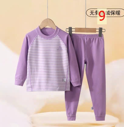 24HA1610.31 - BỘ NỈ KẺ THU ĐÔNG TRẺ EM
