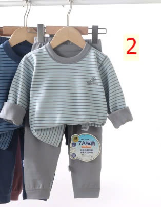24HA1610.31 - BỘ NỈ KẺ THU ĐÔNG TRẺ EM