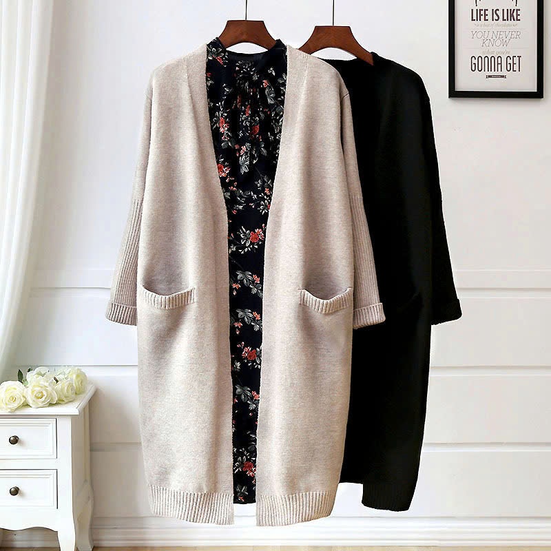 24HA1610.28 - CARDIGAN LEN DÁNG DÀI NỮ