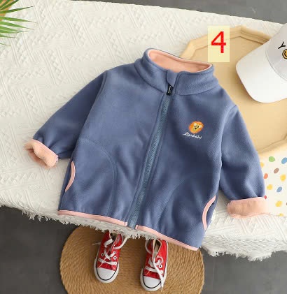 24HA1710.16- ÁO KHOÁC LÔNG CỪU CHO BÉ