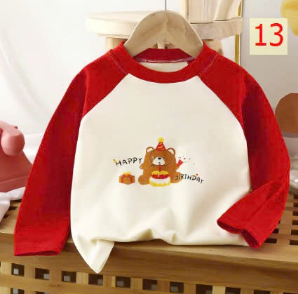24HA1710.15- SET 2 ÁO NỈ CHO BÉ YÊU