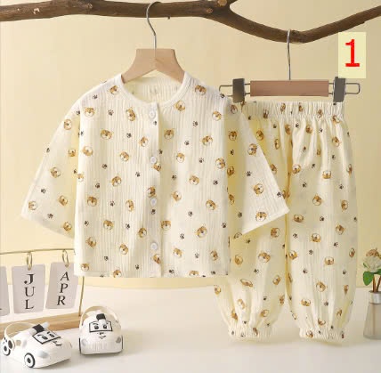 24HA1710.26 - BỘ XÔ MUSLIN QUẢNG CHÂU CHO BÉ