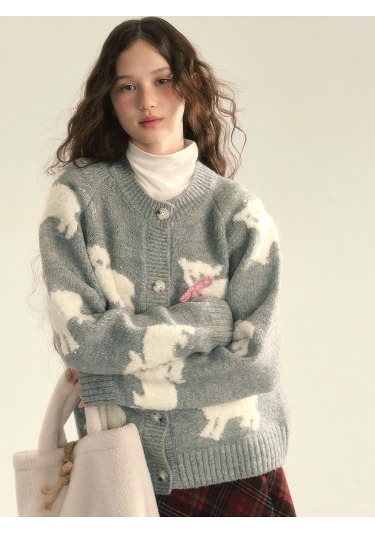 24HA1810.01 - CARDIGAN HỌA TIẾT MONZON
