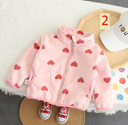 24HA1710.16- ÁO KHOÁC LÔNG CỪU CHO BÉ