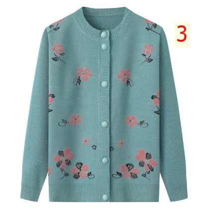 24HA1810.02 - ÁO LEN CARDIGAN HOA CHO MẸ