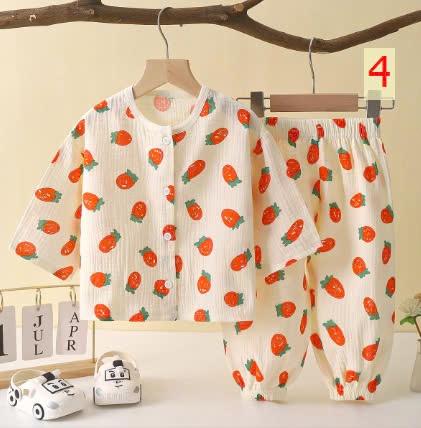 24HA1710.26 - BỘ XÔ MUSLIN QUẢNG CHÂU CHO BÉ