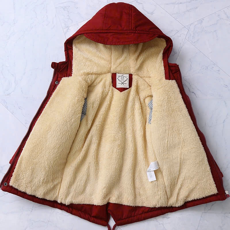 24HA1710.22 - PARKA LÓT LÔNG SIÊU DÀY ẤM CHO BÉ