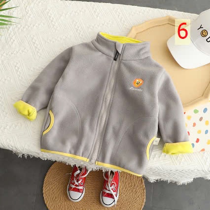 24HA1710.16- ÁO KHOÁC LÔNG CỪU CHO BÉ