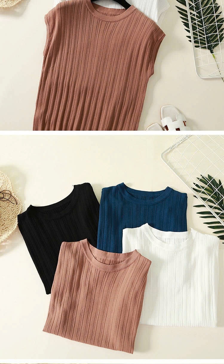 24HA1710.06- SET 2 ÁO LEN CỘC TAY HẾN
