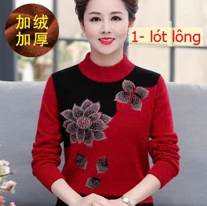24HA1910.11 - ÁO LEN HOA CHO MẸ