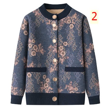 24HA1910.10 - ÁO KHOÁC CARDIGAN LÓT LÔNG TẶNG MẸ