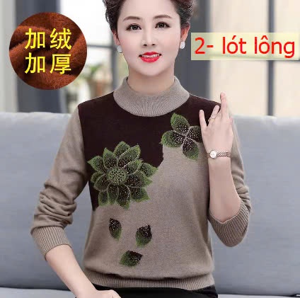 24HA1910.11 - ÁO LEN HOA CHO MẸ
