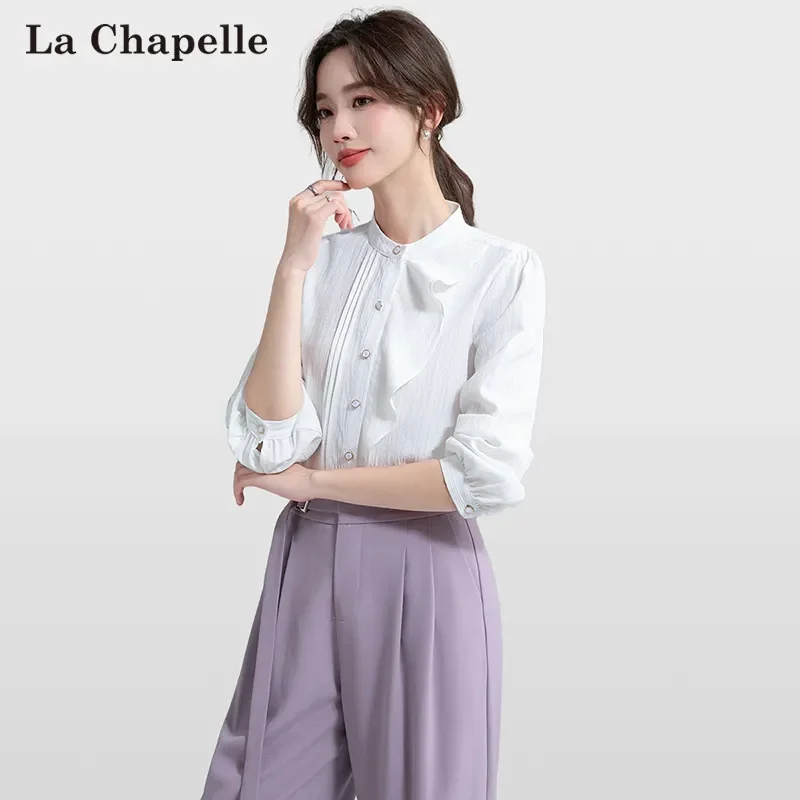 24HA2010.03 - SƠ MI BÈO NỮ DÀI TAY HÃNG LA CHAPELLE