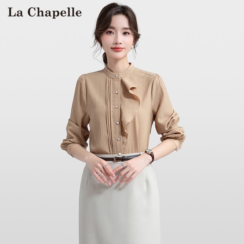 24HA2010.03 - SƠ MI BÈO NỮ DÀI TAY HÃNG LA CHAPELLE