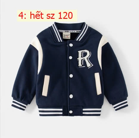 24HA2110.09 - ÁO BOMBER WELLKIDS BÉ TRAI