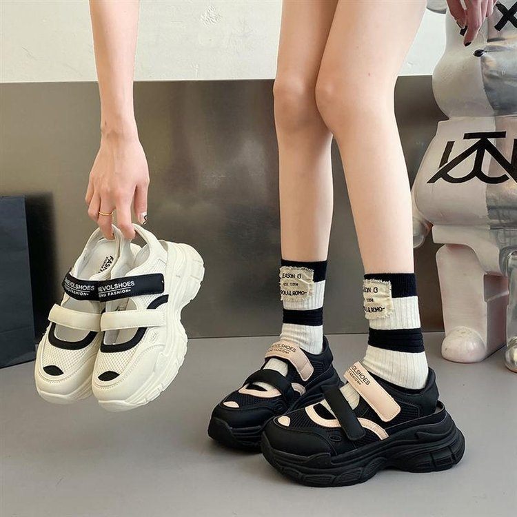 24HA2210.17 - GIÀY SANDAL PHỐI MÀU THOÁNG KHÍ