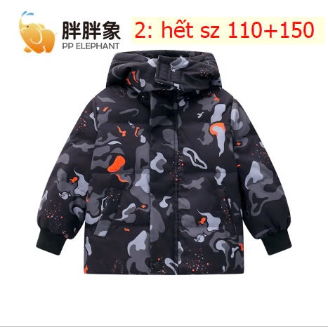 24HA2210.02 - ÁO KHOÁC PHAO LÔNG VŨ ELEPHANT CHO BÉ