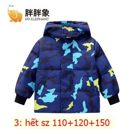 24HA2210.02 - ÁO KHOÁC PHAO LÔNG VŨ ELEPHANT CHO BÉ