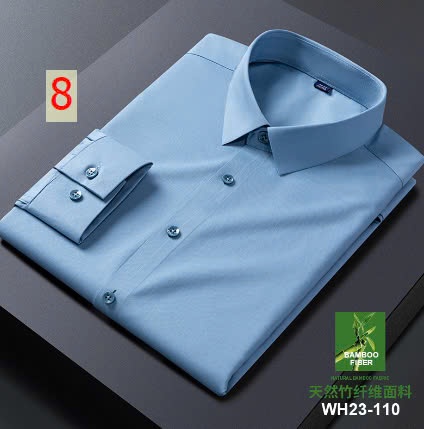 24HA2110.31 - SƠ MI DÂU TẰM SỢI TRE TENCEL NAM CAO CẤP