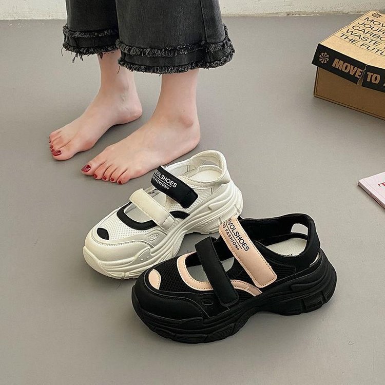 24HA2210.17 - GIÀY SANDAL PHỐI MÀU THOÁNG KHÍ