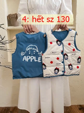 24HA2310.03 - ÁO GILE 2 MẶT CHO BÉ