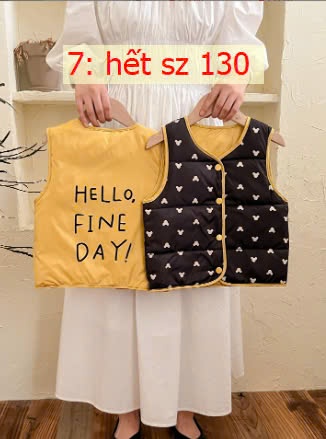 24HA2310.03 - ÁO GILE 2 MẶT CHO BÉ
