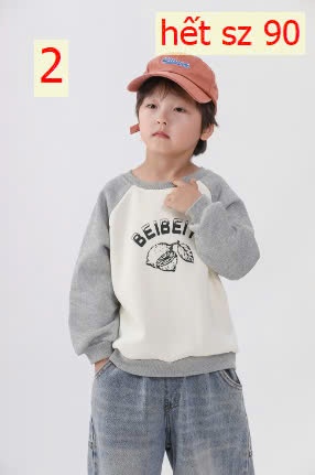 24HA2410.15 - ÁO NỈ LÓT LÔNG CHO BÉ