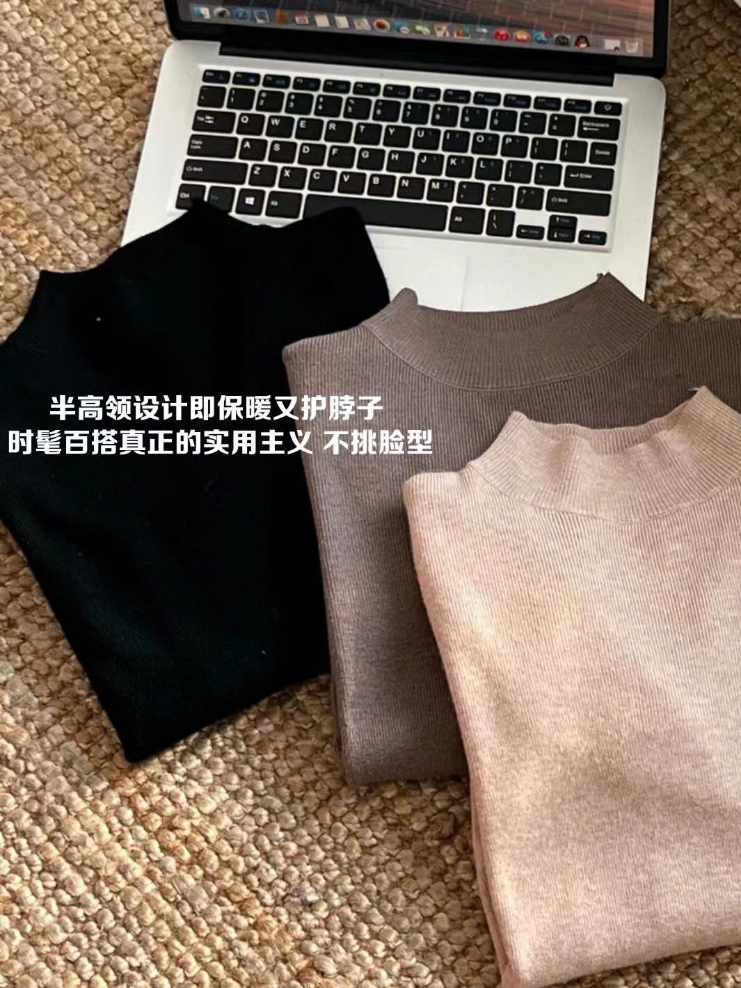 24HA2710.08 - ÁO LEN CỔ 3 PHÂN URBANE ROSY