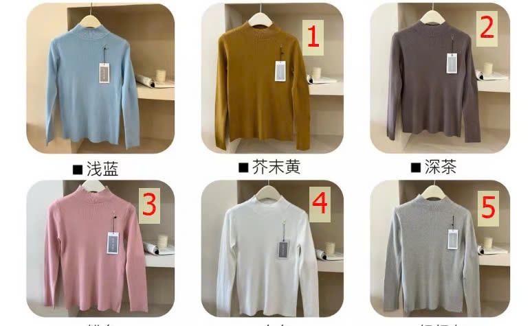 24HA2710.08 - ÁO LEN CỔ 3 PHÂN URBANE ROSY