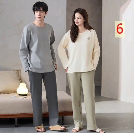 24HA3110.24 - BỘ COTTON NGUYÊN CHẤT ĐỒ ĐÔI MẶC NHÀ