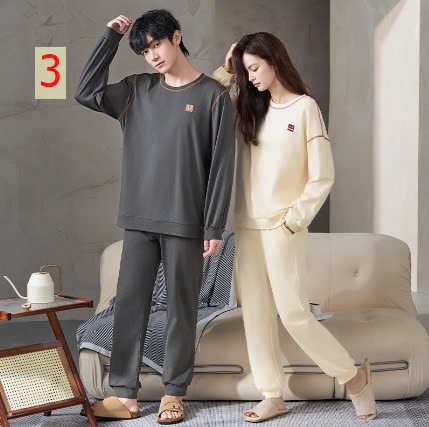 24HA3110.24 - BỘ COTTON NGUYÊN CHẤT ĐỒ ĐÔI MẶC NHÀ