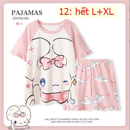 24HA3110.28 -BỘ MẶC NHÀ COTTON MẸ BÉ