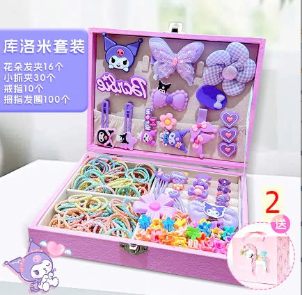 24HA0411.27 - SET HỘP PHỤ KIỆN TÓC SIÊU DỄ THƯƠNG BÉ GÁI