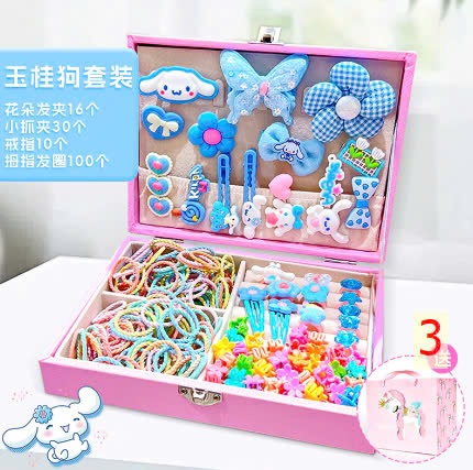 24HA0411.27 - SET HỘP PHỤ KIỆN TÓC SIÊU DỄ THƯƠNG BÉ GÁI