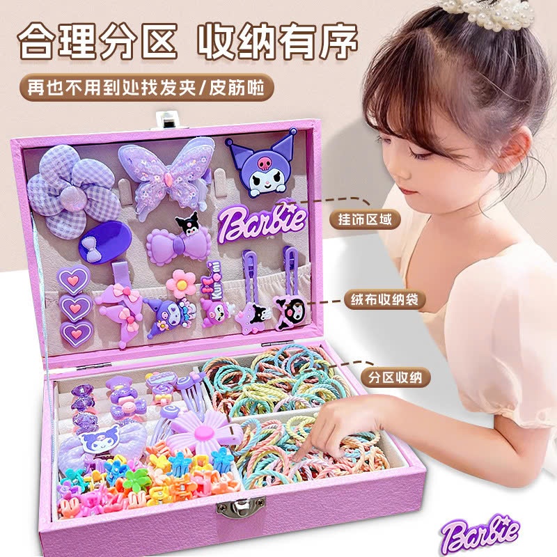 24HA0411.27 - SET HỘP PHỤ KIỆN TÓC SIÊU DỄ THƯƠNG BÉ GÁI