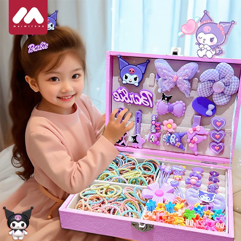 24HA0411.27 - SET HỘP PHỤ KIỆN TÓC SIÊU DỄ THƯƠNG BÉ GÁI