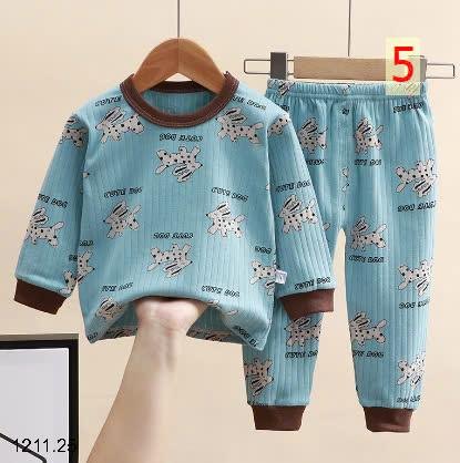 24HA1211.25 - BỘ MẶC NHÀ DÀI TAY CHO BÉ SIZE ĐẠI