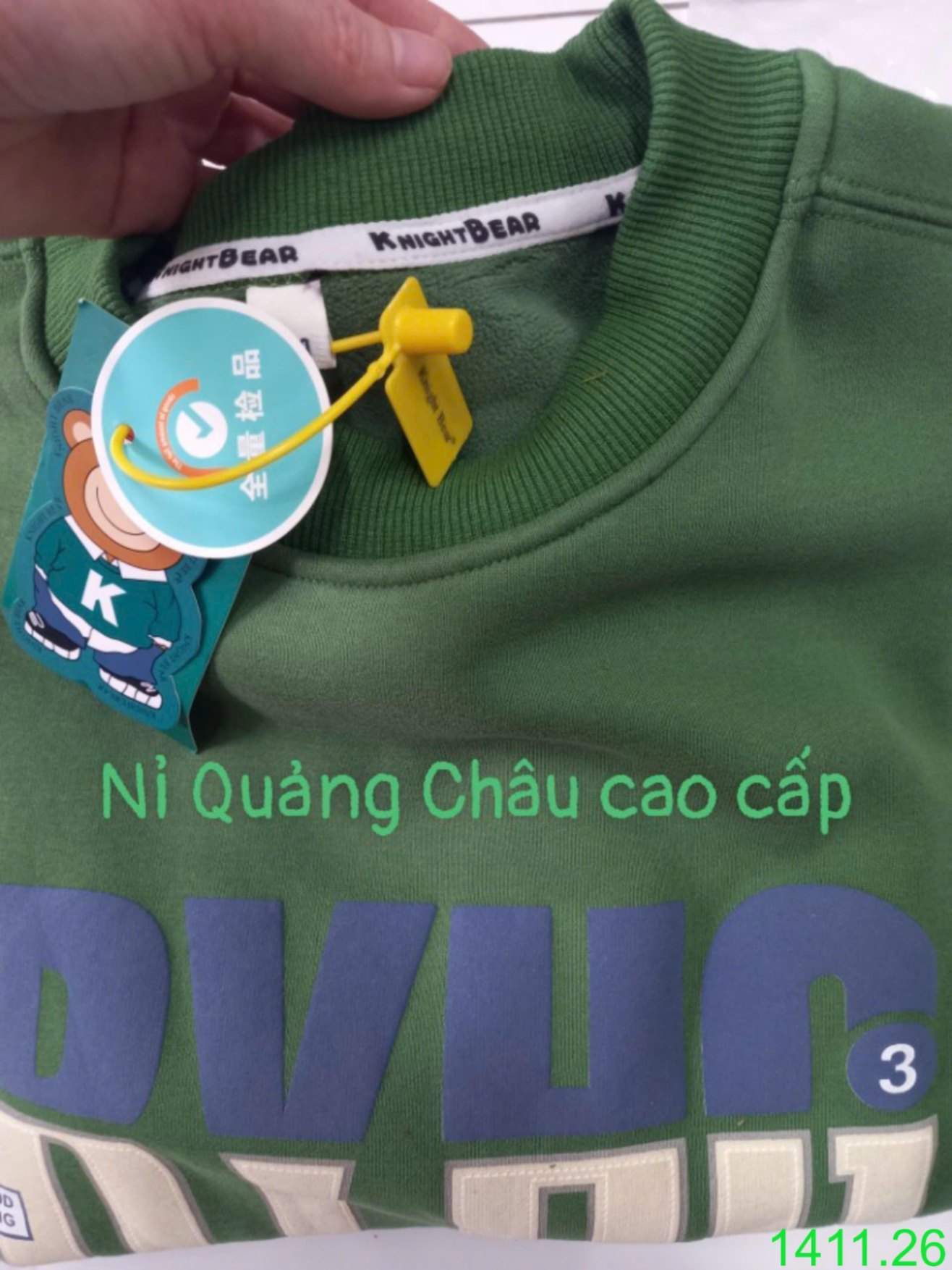24HA1411.26 - ÁO NỈ BÉ TRAI QUẢNG CHÂU CAO CẤP LÓT LÔNG SZ ĐẠI